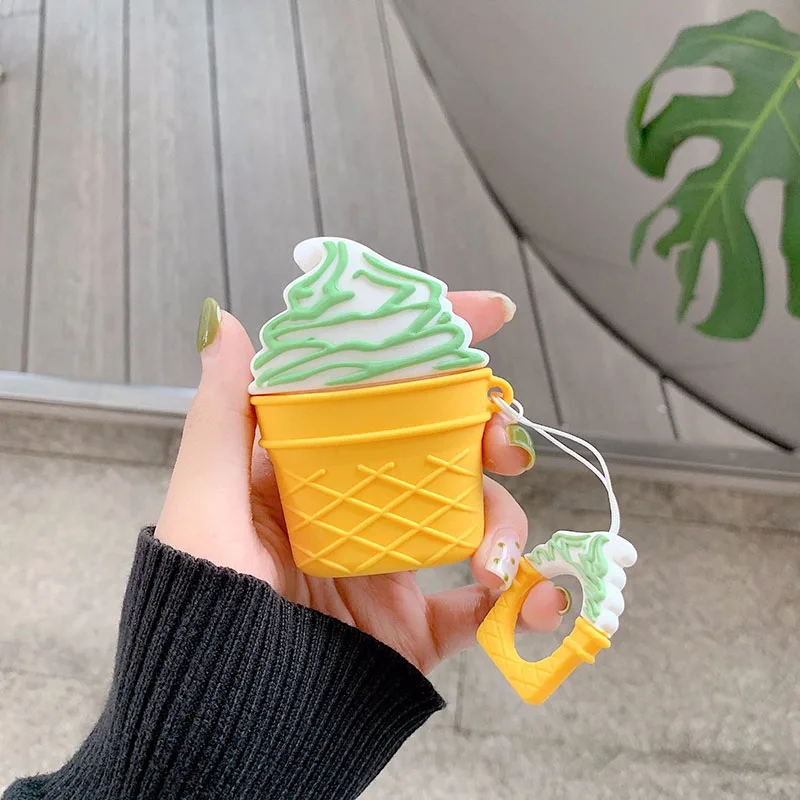 BH 3D милый чехол для наушников для Airpods 2 Чехол с изображением кота для Камеры Apple Air pods чехол силиконовый чехол для наушников с медведем для Earpods - Цвет: BH