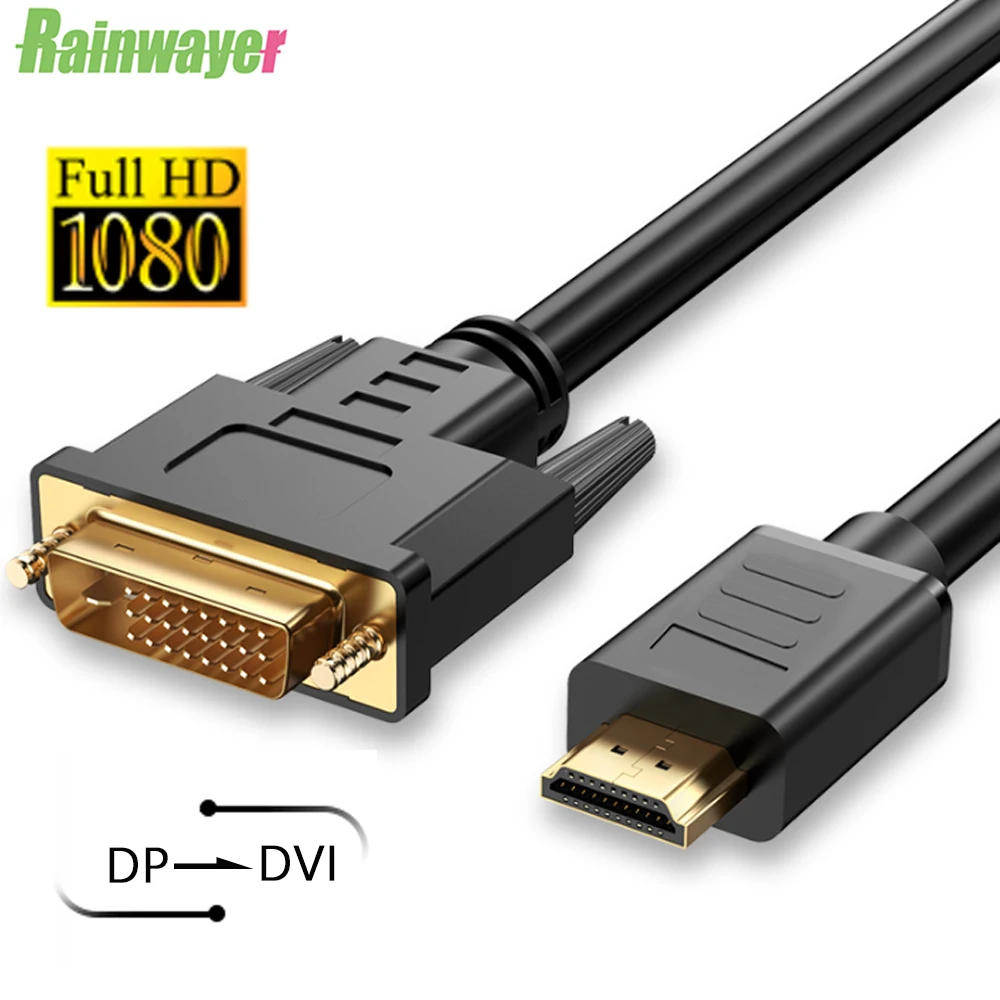 Кабель Displayport-DVI DP DVI VGA преобразователь 1080P порт дисплея в адаптер Displayport конвертер