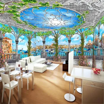 

milofi custom large wallpaper mural love Venice palace architecture whole house background wallpaper mural