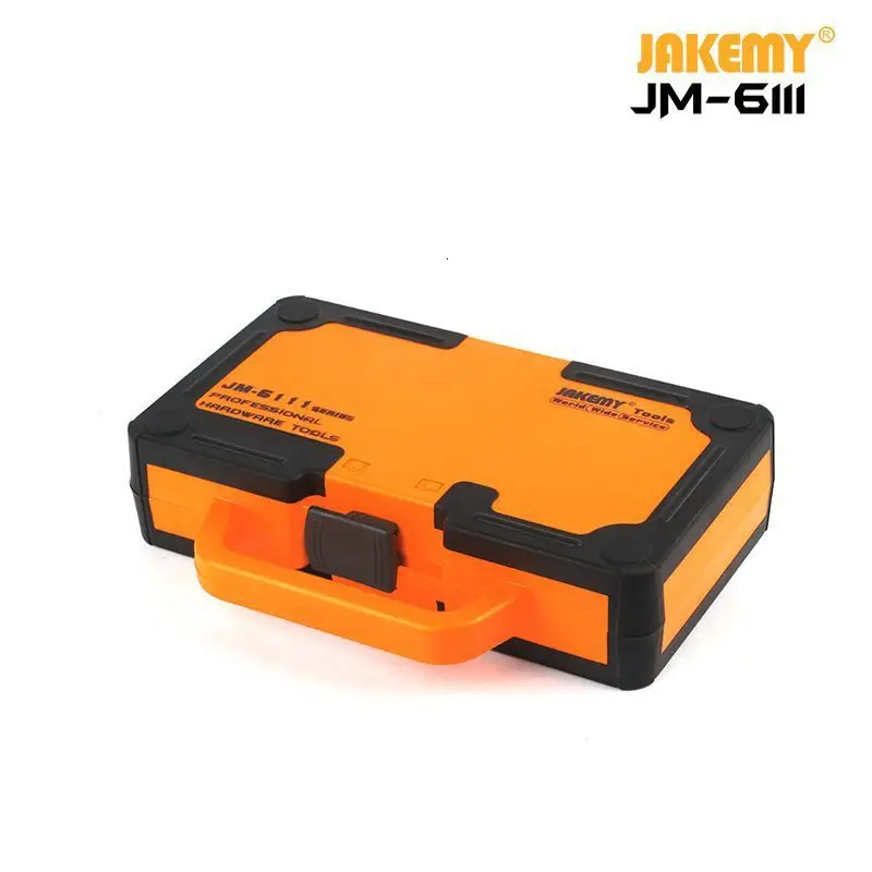 JAKEMY JM-6111 69 в 1 DIY набор ручных инструментов 180 градусов трещотка отвертка с хромированными ванадиевыми биты домашние инструменты