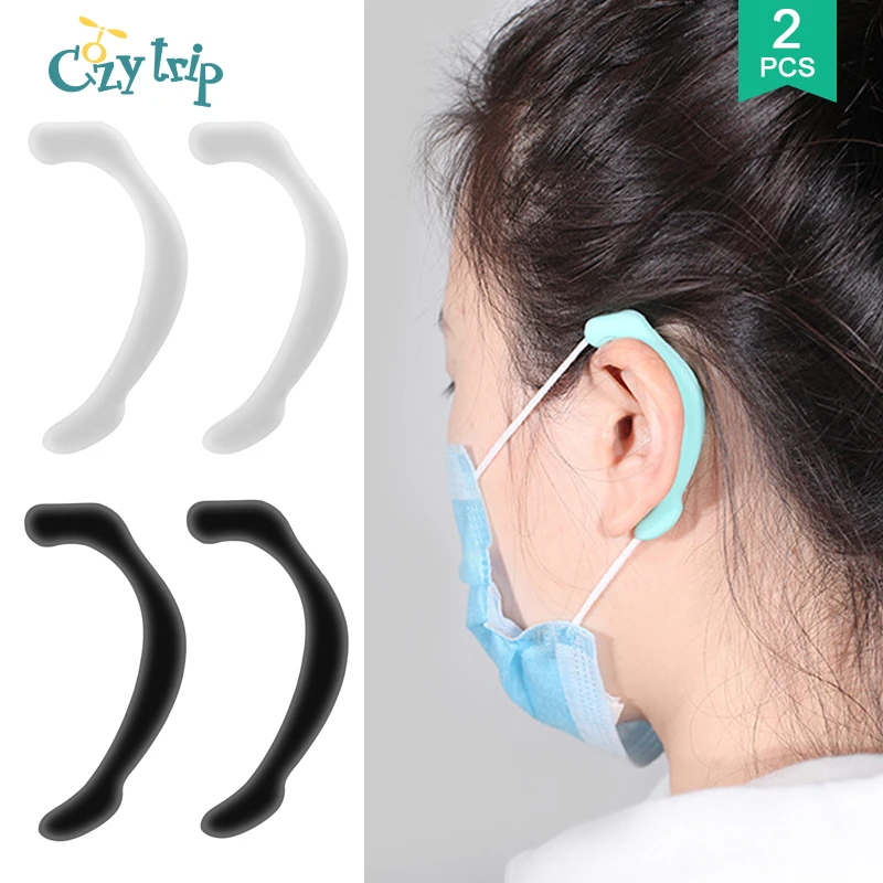 

1Pair Face Mask Ear Protectors Silicone Anti-Slip Earloop Anti Ear Pain Face Mask Band Cover for Kids and Adults