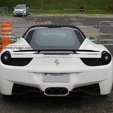 Для Ferrari 458 Coupe трансформер 2011-2013 углеродное волокно заднее крыло багажника спойлер задний спойлер на крышу крыло багажника Крышка для губ