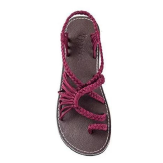 Damen Strandsandalen Mit Knotenelement Für Den Sommer_voghion.com