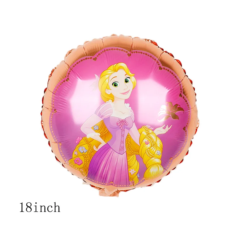 Одежда для сна с изображением принцесс Фольга воздушные шары 1 шт. 18 дюймов Baby shower девочка надувные гелиевые шары для детского дня рождения вечерние украшения шары - Цвет: 1pc 18R058B07