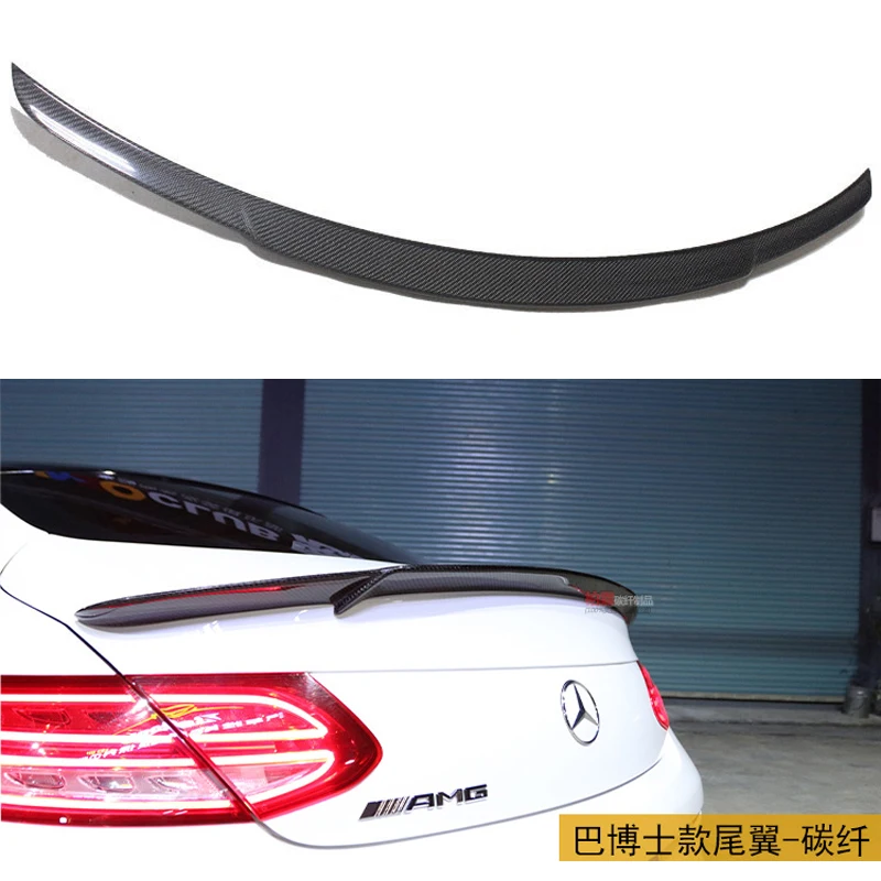 Для Mercedes C Class W205 спойлер из углеродного волокна заднего багажника крыла C200 C250 C300