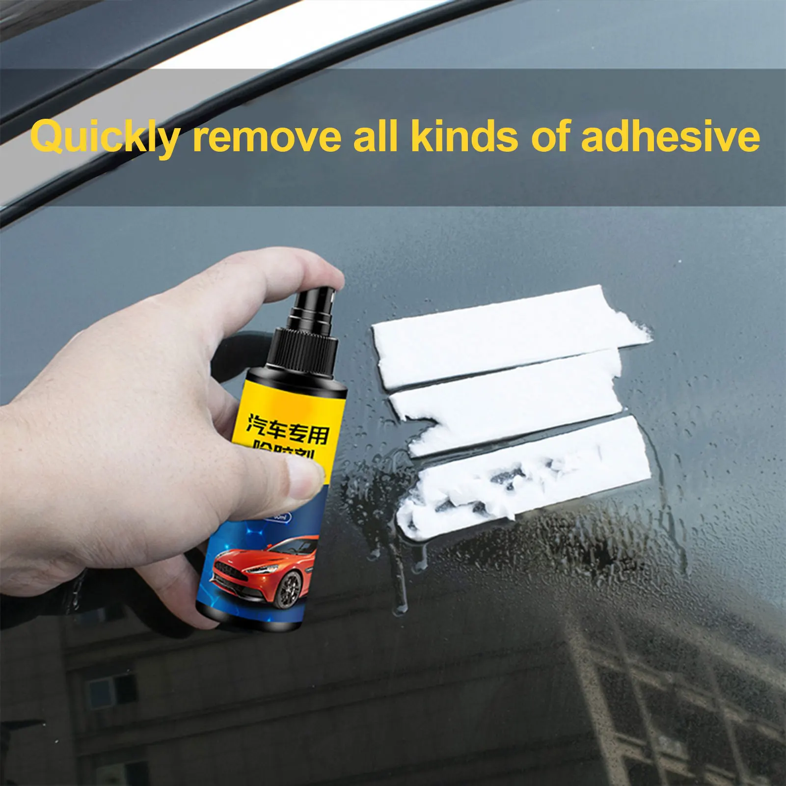 

Quick And Easy Sticker Remover Sticky Residue Remover Wall Sticker Glue Removal Car Glass Label Cleaner Adhesive Glue Spray