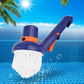 

Small Useful Cleaning Brushes Swimming Pool Step & Corner Vacuum Brush Spas Hot Tubs Cleaning Brushes With Fine Bristles