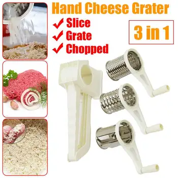 

3 in1 Multifunction Chopper Blades Vegetable Cutter Manual Vegetable Fruit Potato Round Cutter Slicer Shredder Kitchen Gadgets