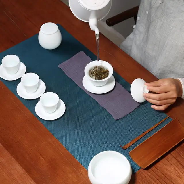 Pinny Celadon Fehér Porcelán Hordozható Teakészlet Utazási Teárkészletek Kínai Kung Fu Tea Kiegészítők Pigmentált Gaiwan - Image 4