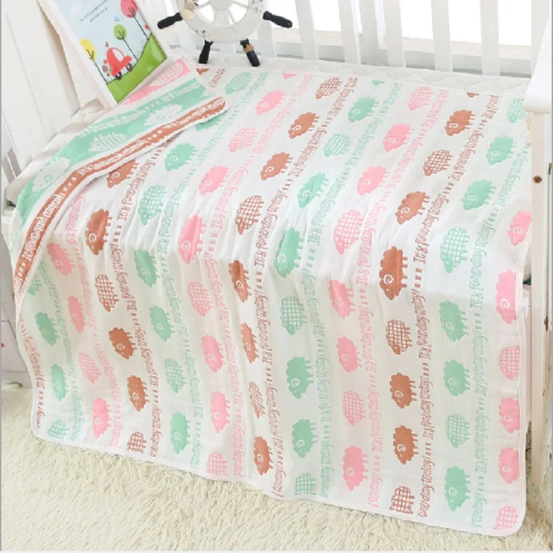 Одеяло детское из муслина 6 слоев 80 Х80 см|infant wrap|baby swaddlenewborn blanket |