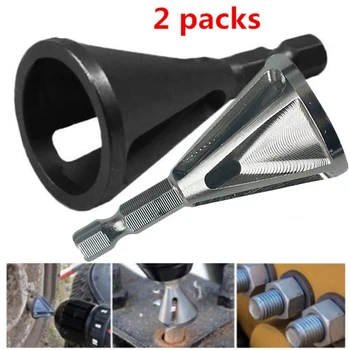 

2pcs/set High Quality Steel Deburring External Chamfer Tool Bit Remove Burr Repair Wear-resistant