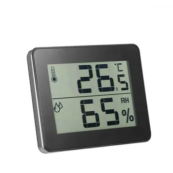

Climate Control Multifunction Temperature Humidity Meter Weather Station Indoor Gauge Home Portable Digital Resettable Measuring