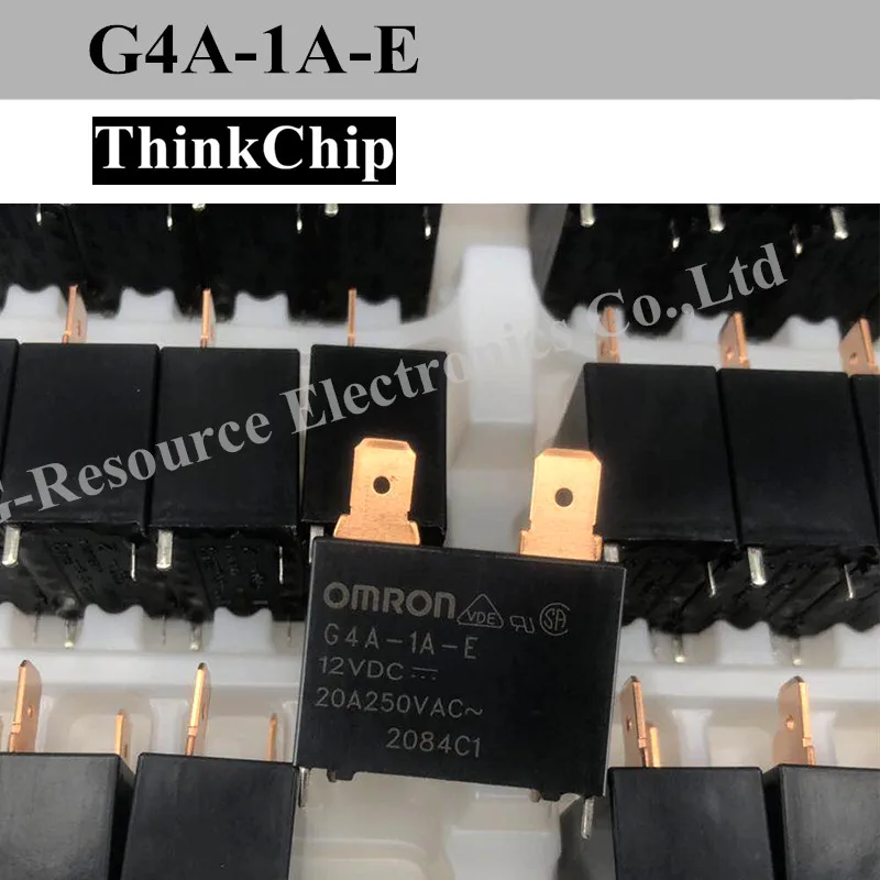 

(2pcs) OMRON G4A-1A-E 12VDC 20A 250VAC Miniature Power Relay Air conditioning relay New original