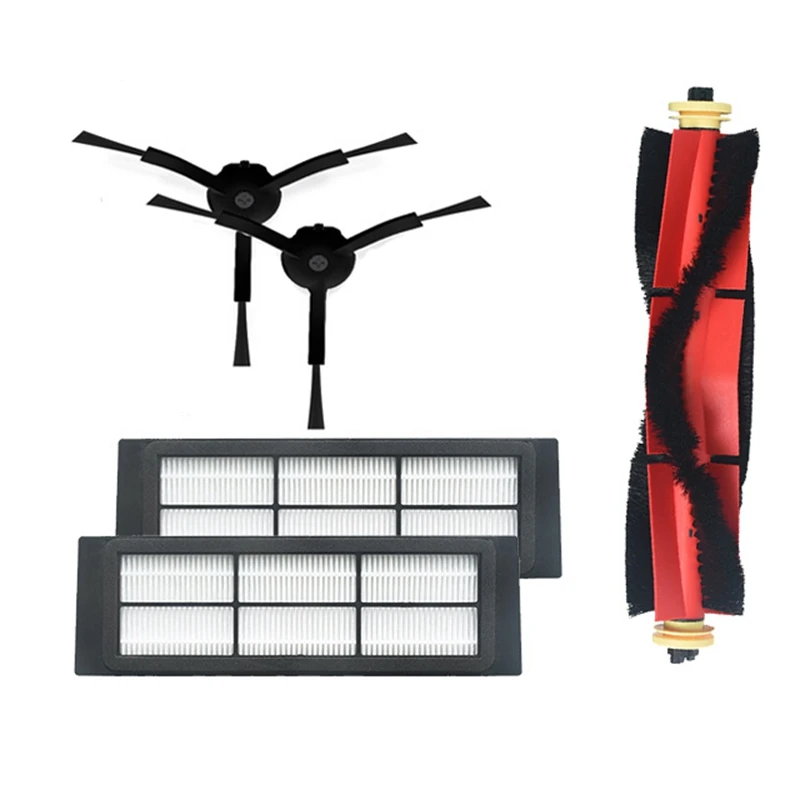 

Detachable Main Brush & Washable Hepa Filter & Black Side Brush for Xiaomi Mi Vacuum 1 Roborock S50 S51 S55 E35 Robot Vacuum Par