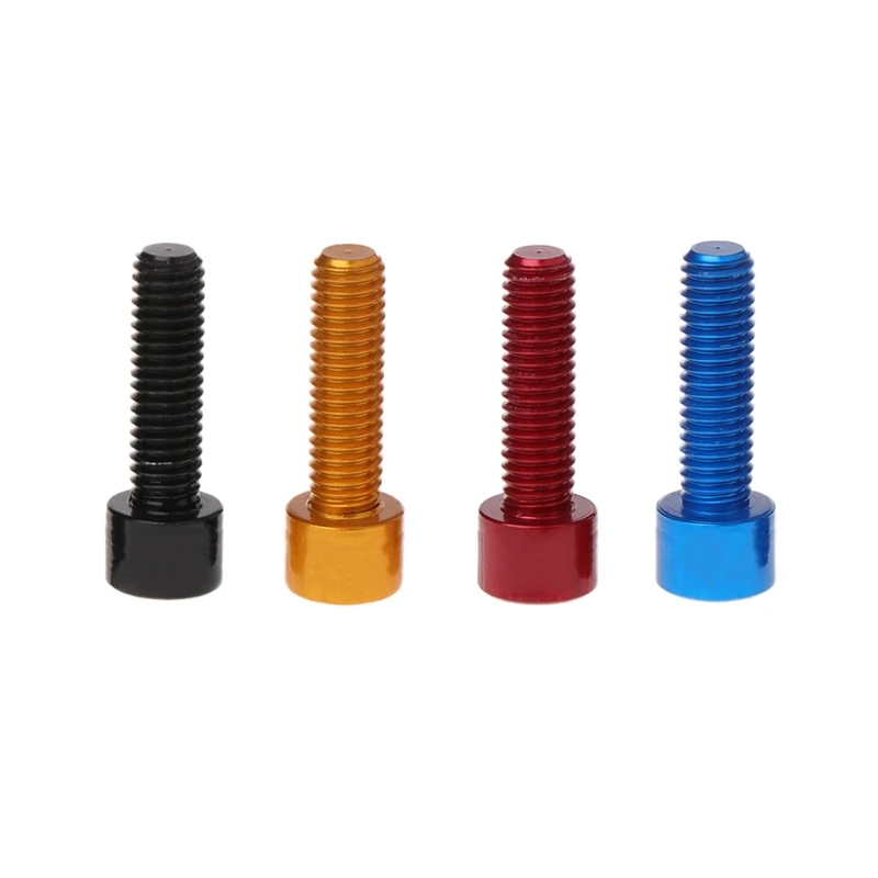 cheap 4pcs bag Bicycle Handlebar Stem Screw M5x17mm Aluminum Alloy Bolt Fixed Gear MTB Au20 19 Dropship