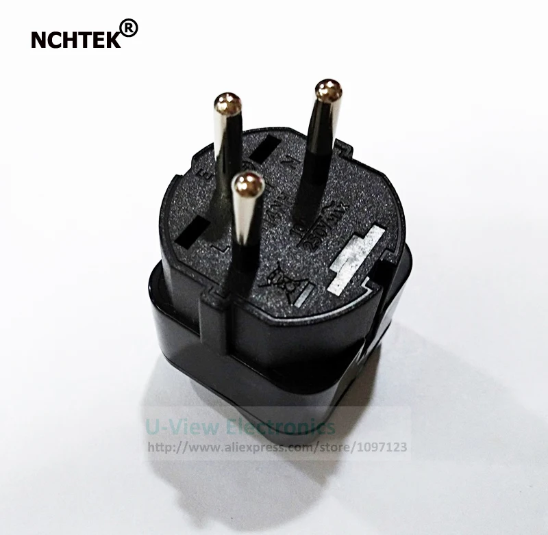 NCHTEK 10A 250V ISRAEL Palestine Travel Plug Adapter Universal Outlet