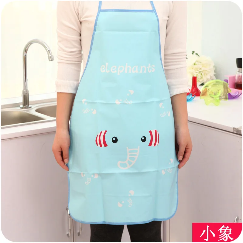 Cartoon Aprons Kitty Dora Bib Apron Cartoon Long Sleeve Cuff Waterproof Aprons Gowns Suits For Women Kitchen Apron