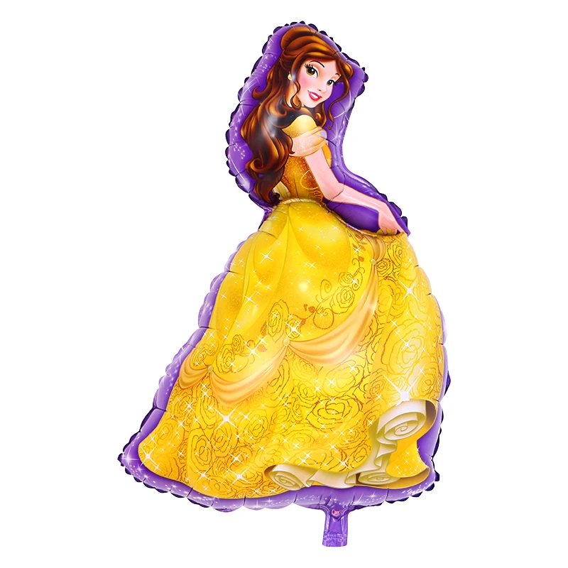 Princess Белоснежка пять принцесса день рождения Фигура фольга вертикально надувная Девочка День рождения Детские игрушки украшения гелиевые шары - Цвет: Princess