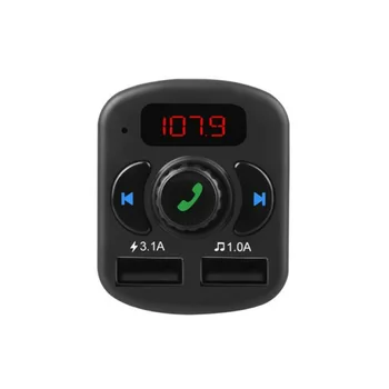 

Handsfree FM Transmitter FM Transmitter Player Dual USB Charge Wireless