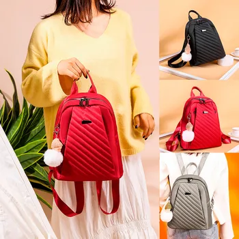 

38# Women's Fashion Backpack Waterproof Nylon Bag Anti-theft Shoulder Bag Leisure Mochilas Feminina Bagpack Mochila Mujer
