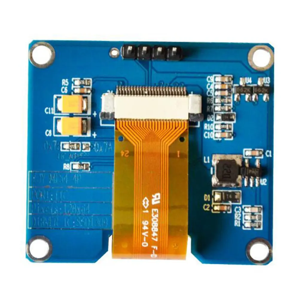 Ips 1,54 дюймов 5/7 Pin OLED дисплей экран модуль платы 128x64 SPD0301 Привод IC интерфейс igc белый/синий/желтый