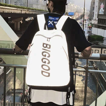 

SCHOOLBAG Male Fashion High School Girl Version Harajuku Ulzzang Campus 100% Backpacks for Junior High School Students