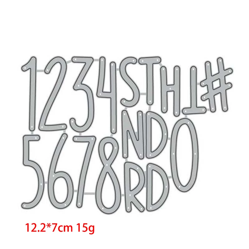 

letter and number Metal Cutting Dies Scrapbooking Craft Mold Cut Die Stencil Handmade Paper Card Make Template New Design
