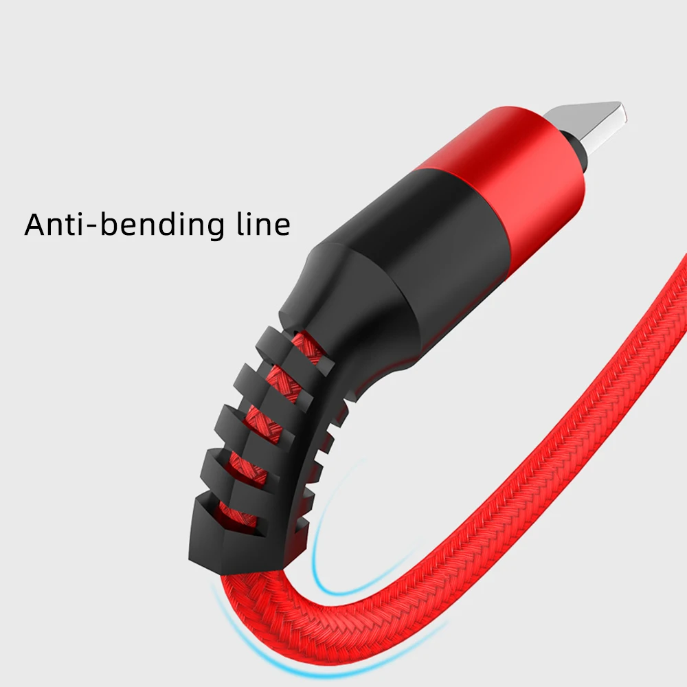 FDBRO 3 в 1, кабель Micro USB, зарядный кабель, телефонный кабель для iPhone XR 7, samsung, huawei, usb-кабель 3A, кабель USB type-C
