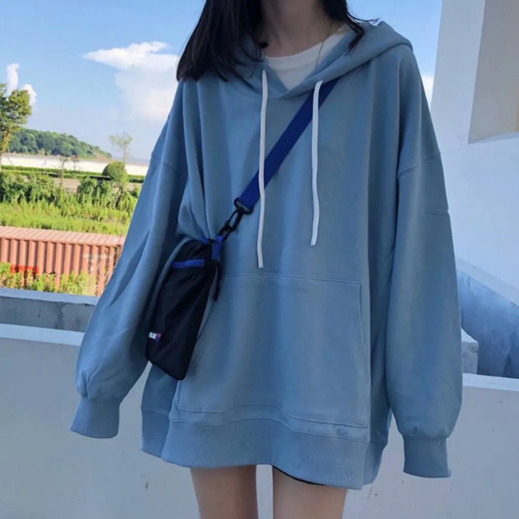 Women Print Sweatshirt Korean Style Women Streetwear Long Hoodie Clothes Autumn Oversized Gothic Women Hoodies