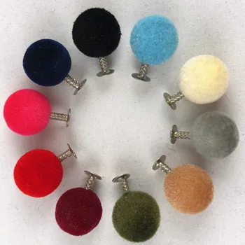 

YORANYO 10MM Colorful Flocking Acrylic Round Rivets Rapid Rivets Studs DIY Leather-Craft for Bags Shoes Bracelets Shipping Free