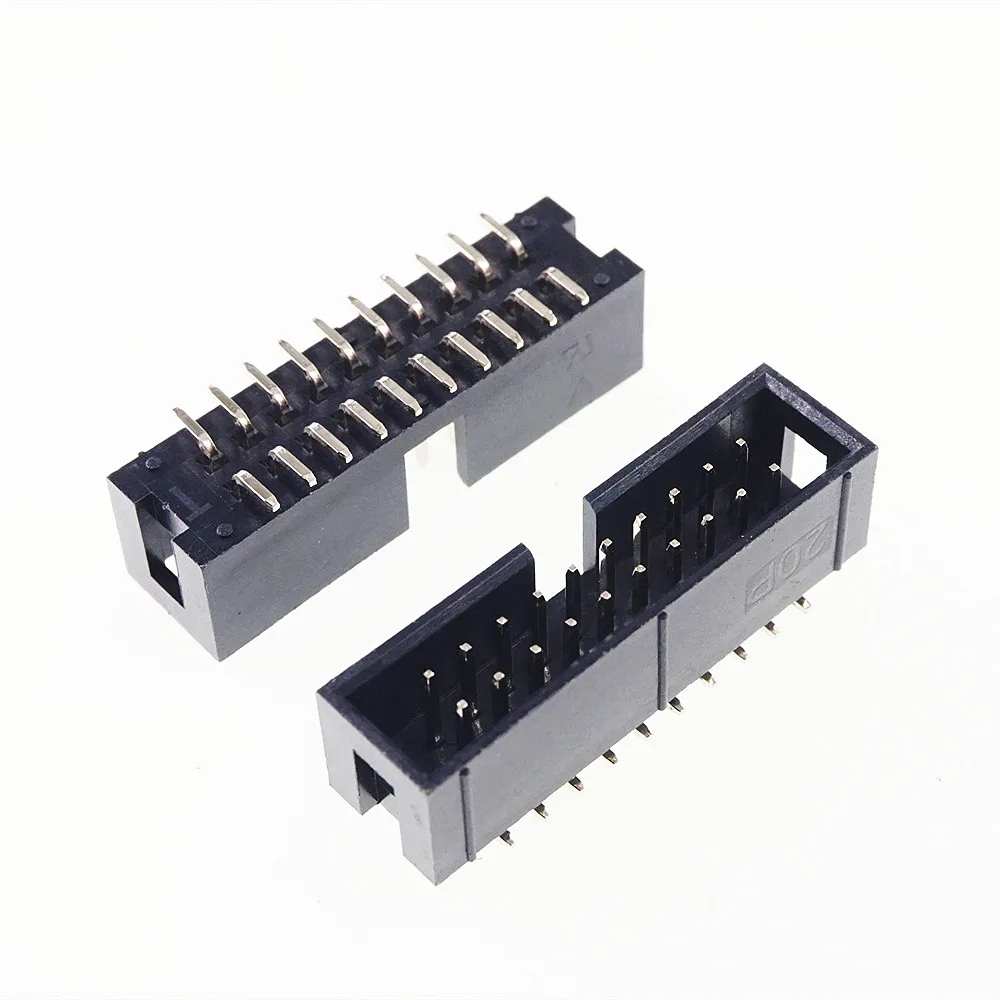 10 шт. SMT 2 54 мм 2x10 контактов 20 P заглушенный корпус IDC разъем прямой штекер ряда SMD PCB