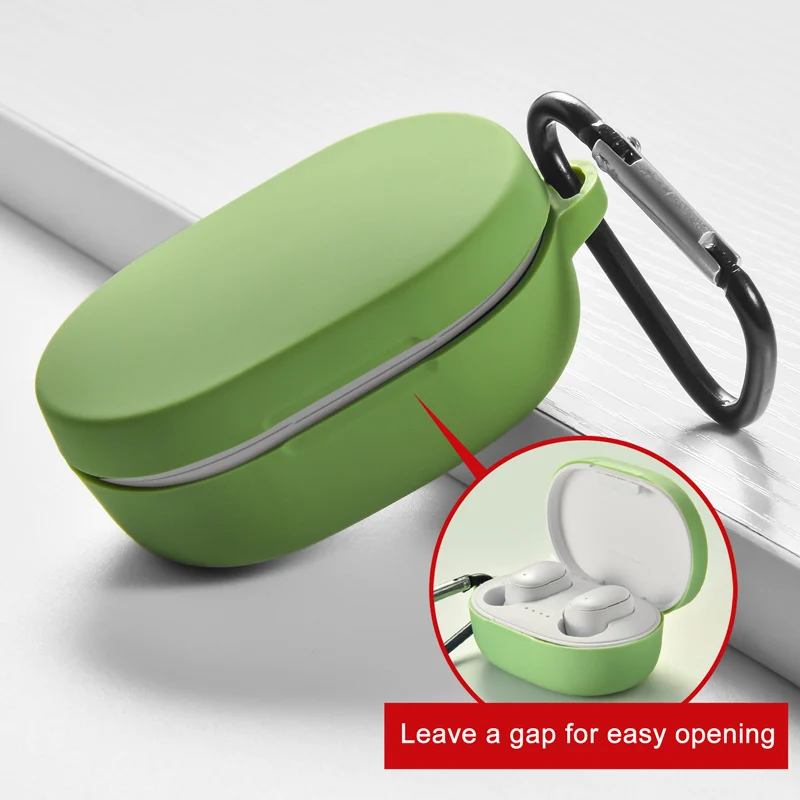 TWS беспроводные наушники Bluetooth 5,0 стерео наушники с защитным чехлом с зарядным устройством mi c PK mi Redmi Airdots - Цвет: Green Case