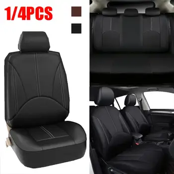 

PU Leather Universal Front Car Seat Cover Seat Protection Car Accessories Automotive Front Back Seat Protectors Interior Decor
