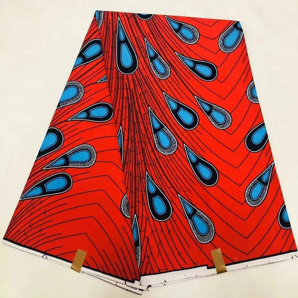 Mitex Печать Ткани Хлопчатобумажные для изготовления платьев юбки/африканские ткани Kitenge ткани африканская Pagne LS-34