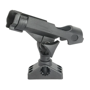 

360 Degree Rotation Adjustable Fishing Rod Pole Mount Stand Bracket Holder for Kayak Canoe Boat Fishing Rod Base Bracket ZJ55