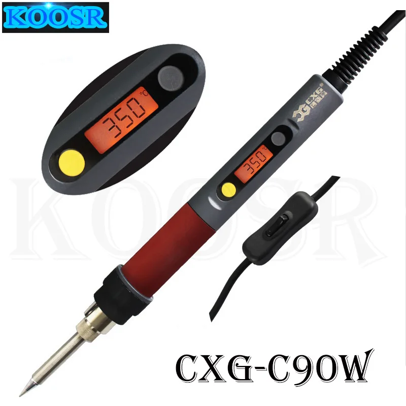 Цифровой электрический паяльник CXG C90W цифровой с регулируемой температурой и