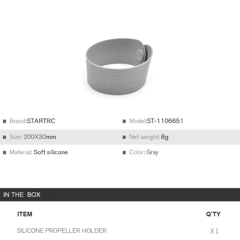 

For DJI Mavic Mini Silicone Beam Propeller Holder Dustproof Portable Durable Propeller Holder