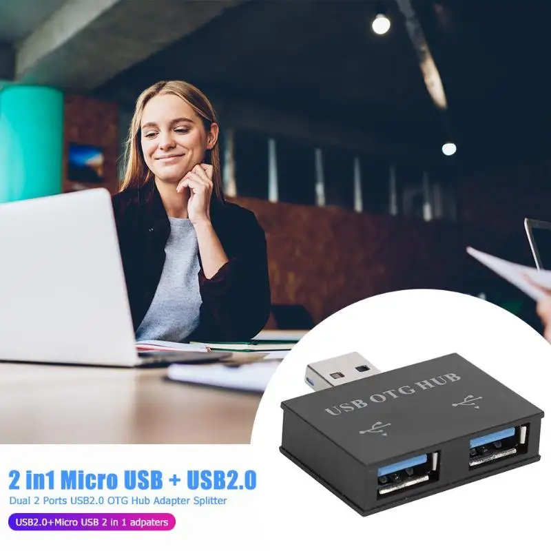USB 2 0 Портовый Концентратор Зарядное устройство в 1 OTG адаптер для ноутбука Порт