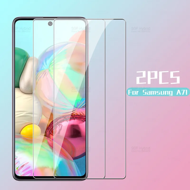 Закаленное защитное стекло для Samsung galaxy a71 2 шт./лот A71 6 7 дюйма Защитное телефона