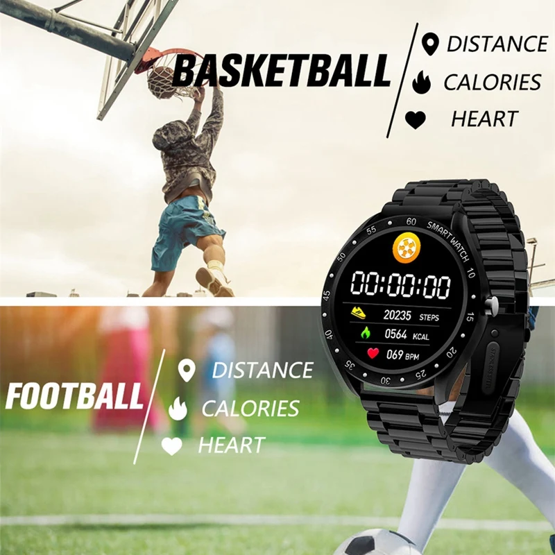 F13 полный экран пресс для мужчин сталь Смарт часы спортивные сердечного ритма шагомер фитнес трекер Водонепроницаемый Smartwatch