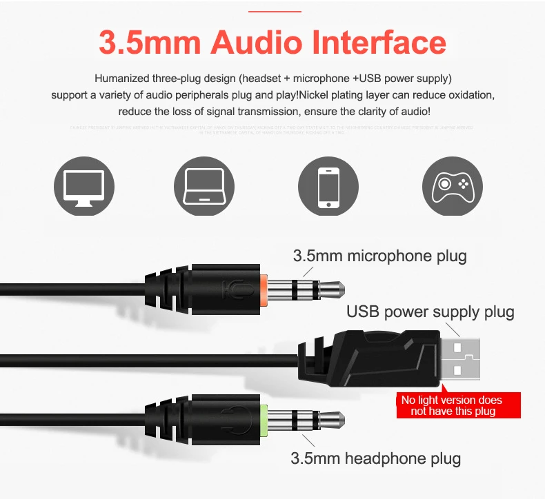 N1 3,5 мм USB стерео проводные Игровые наушники игровая гарнитура над ухом RGB с микрофоном Голосовое управление для ноутбука компьютера геймера PUBG