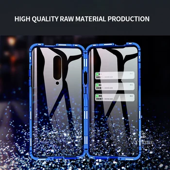 

Oneplus 8 Pro Case Magnetic Adsorption Tempered Glass Case For Oneplus 7 Pro Full Protection Glass One Plus 8 Metal Bumper Case