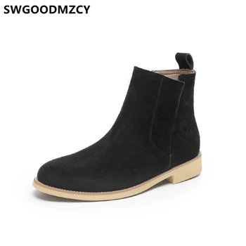 

Chelsea Boots Men Winter Shoes Men Ankle Boots Men Snow Boots Shoes+male Winterschuhe Herren Botas Hombre Cuero Botas Nieve