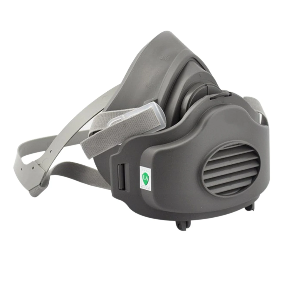 

KN95 mask 3200+Filters Half Face Dust Gas Mask KN95 Respirator Safety Protective Mask Anti Dust Anti Organic Vapors PM2.5 Fog