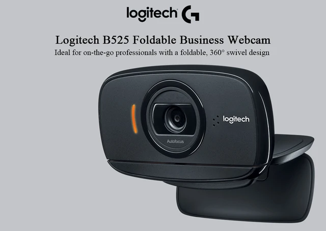 Logitech B525 Webcam Full Hd 1080p Foldable 360° Swivel Business 