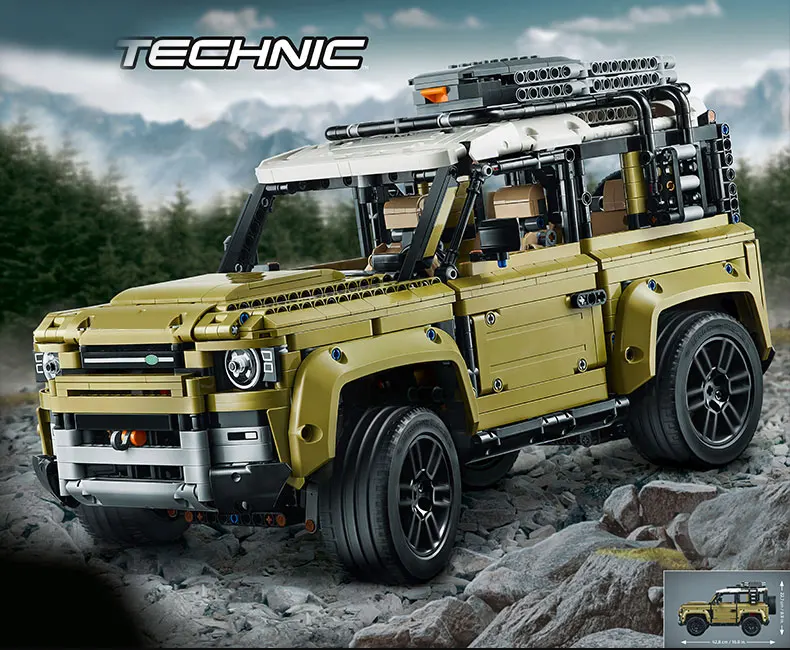 

Compatible Lepining Technic Car Series Supercar Land Guardian Off-road Vehicle Model Building Blocks Bricks Toys