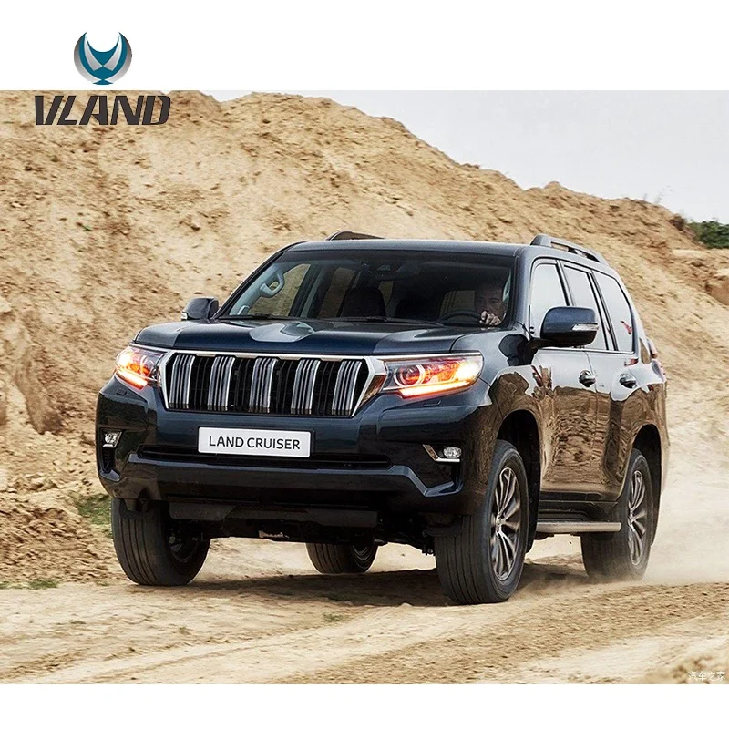 Автомобильная фара для Land Cruiser фары Полный светодиодный для Toyota FJ150 GRJ150 LC150 Prado фары