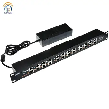 

Rack Mount gigabit POE 12 Port Power over Ethernet Injector for Mikrotik Ubiquiti with 48v 120w supply