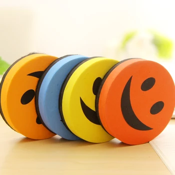 

Top Selling Magnetic Whiteboard Erasers Marker White Board Cleaner School Office Supplies Bubble Cartoon Cute Smile Eraser