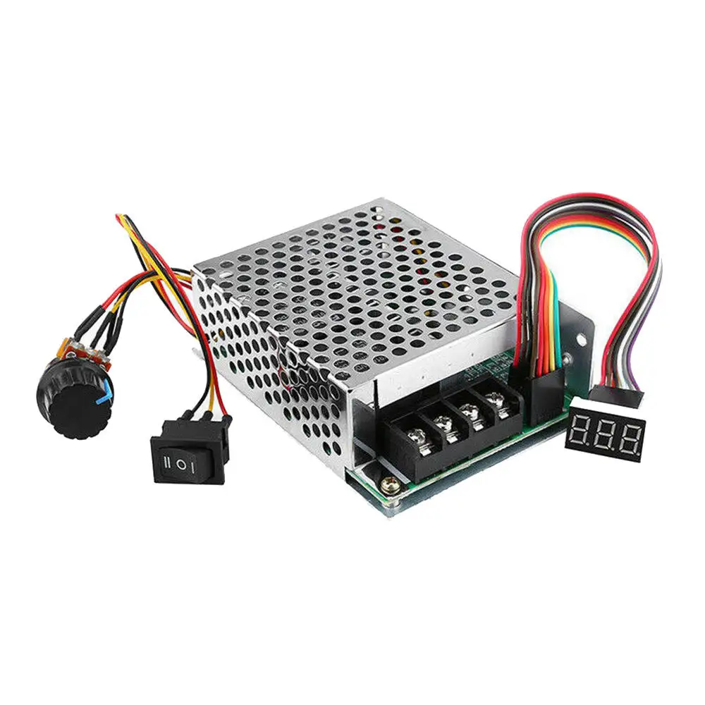 DC10 55V 12V 24V 36V 60A PWM контроллер скорости двигателя CW CCW Реверсивный переключатель